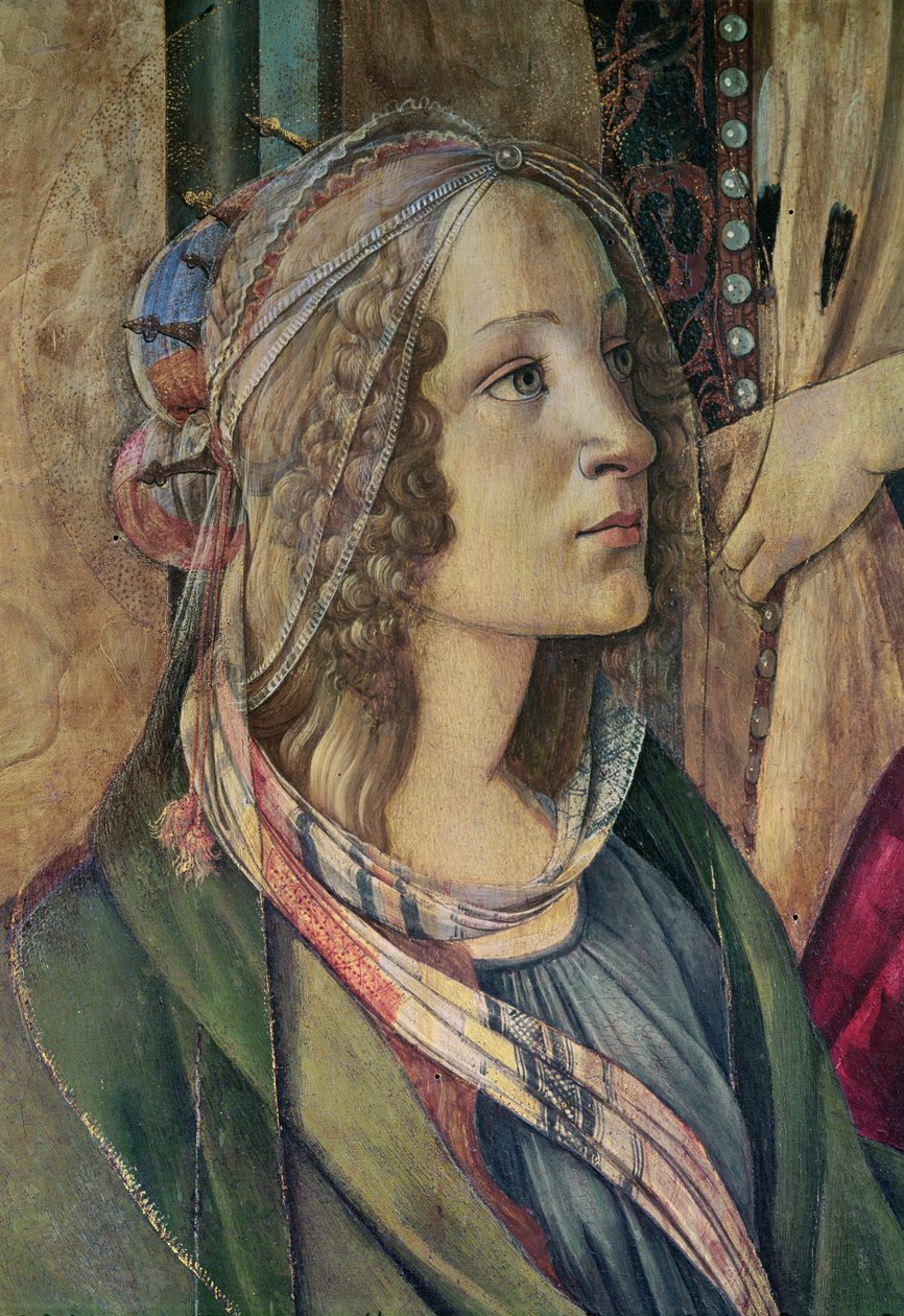 Détail de Sainte Catherine du Retable de San Barnaba - Sandro Botticelli