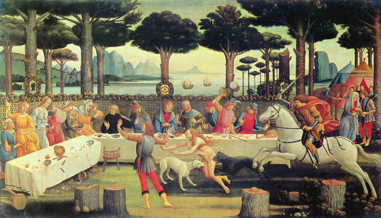 Le Banquet dans la Forêt de Pins - Sandro Botticelli