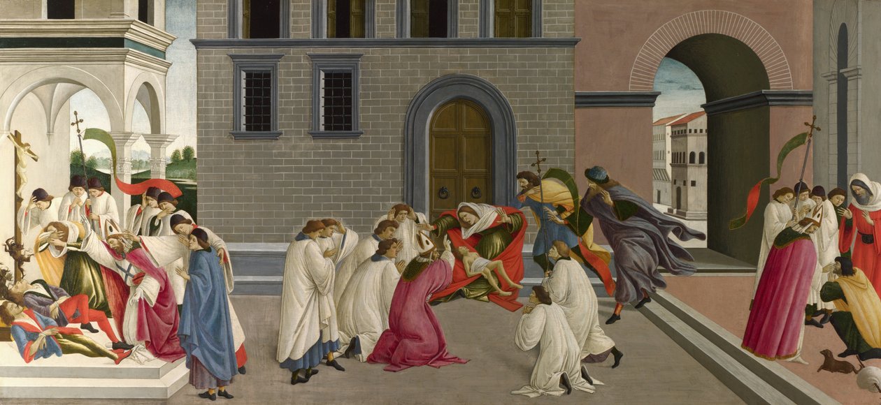 Trois miracles de Saint Zénobe - Sandro Botticelli