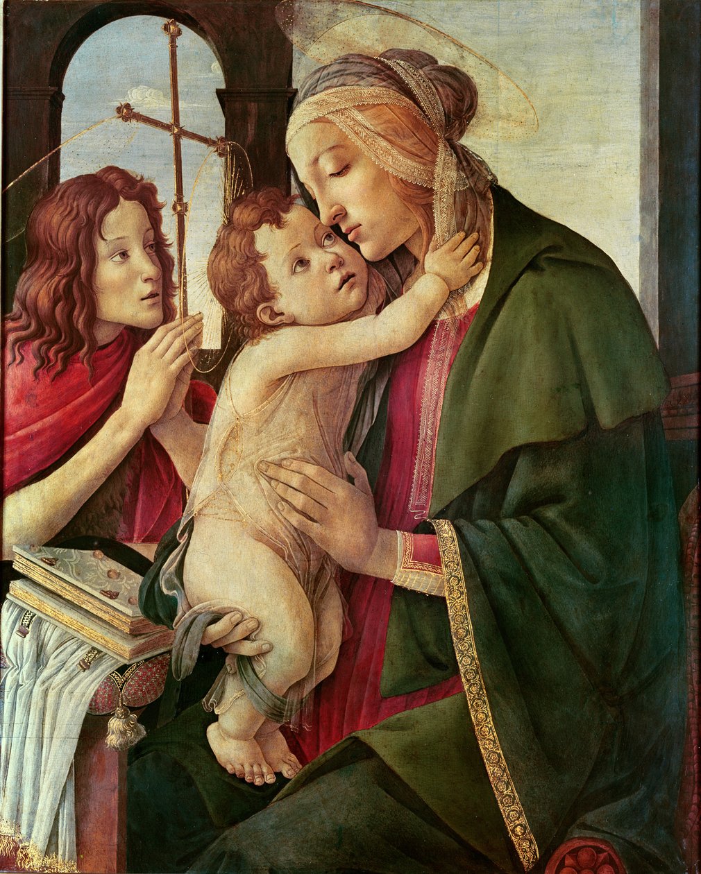 Vierge et enfant avec Saint Jean-Baptiste - Sandro Botticelli