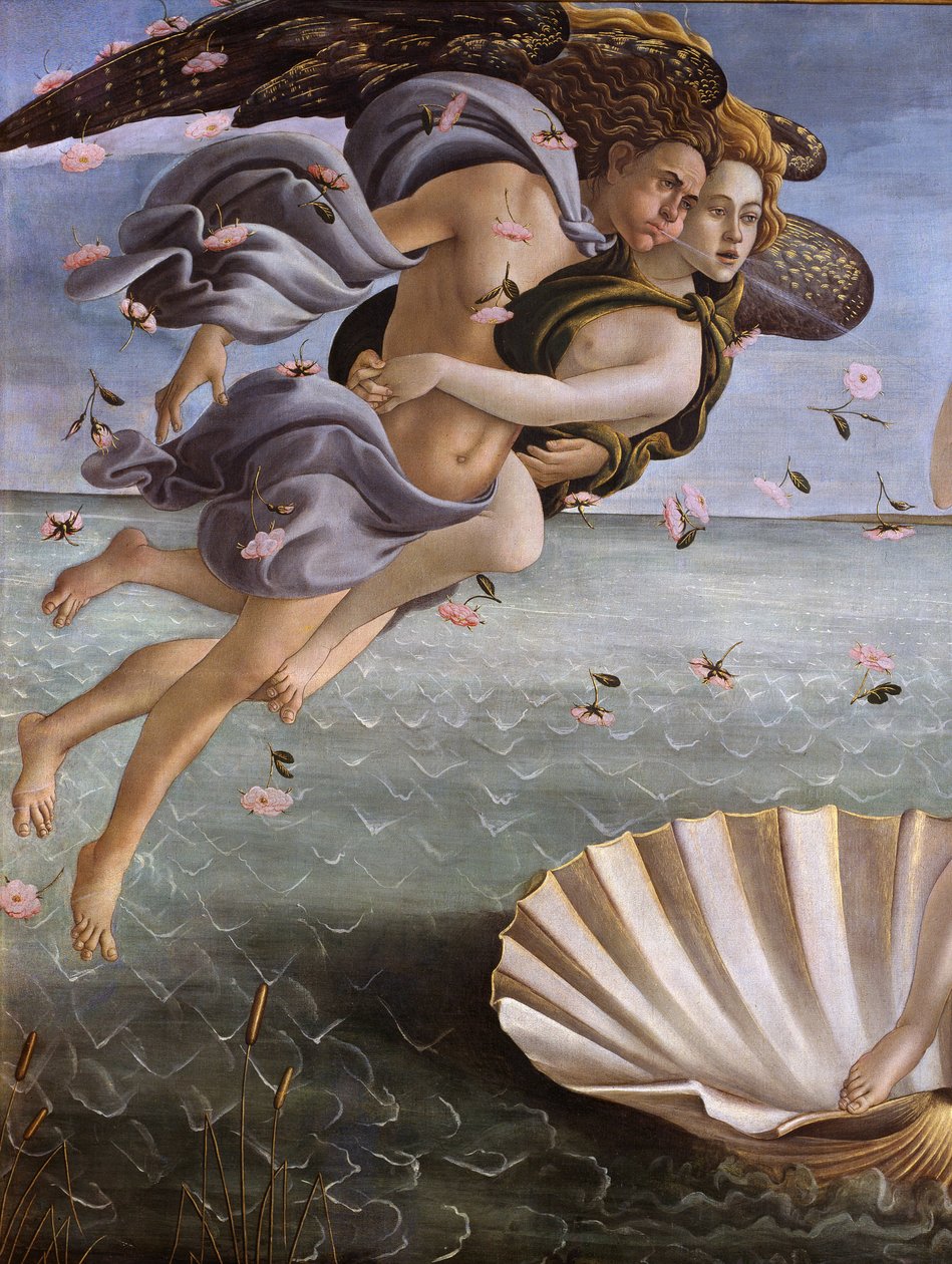 La naissance de Vénus (détail) - Sandro Botticelli