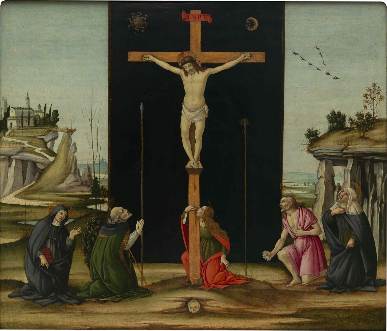 La Crucifixion avec des saints, vers 1490 - Sandro Botticelli