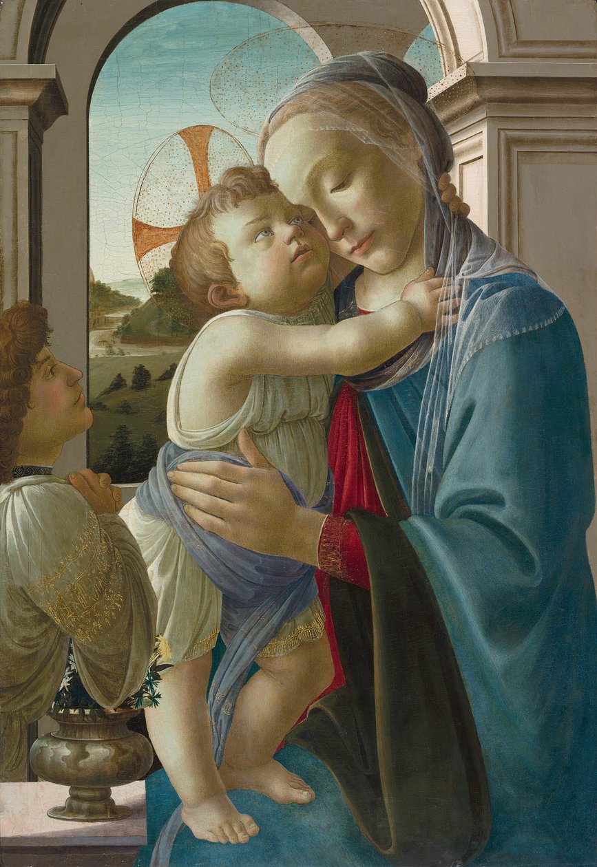 Vierge et Enfant avec un Ange - Sandro Botticelli