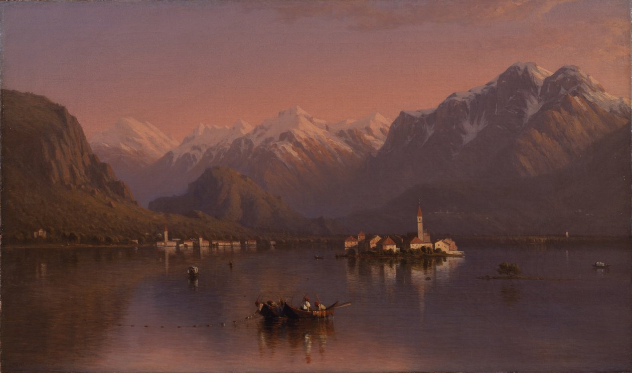 Lac Majeur, Italie, 1858 - Sanford Robinson Gifford