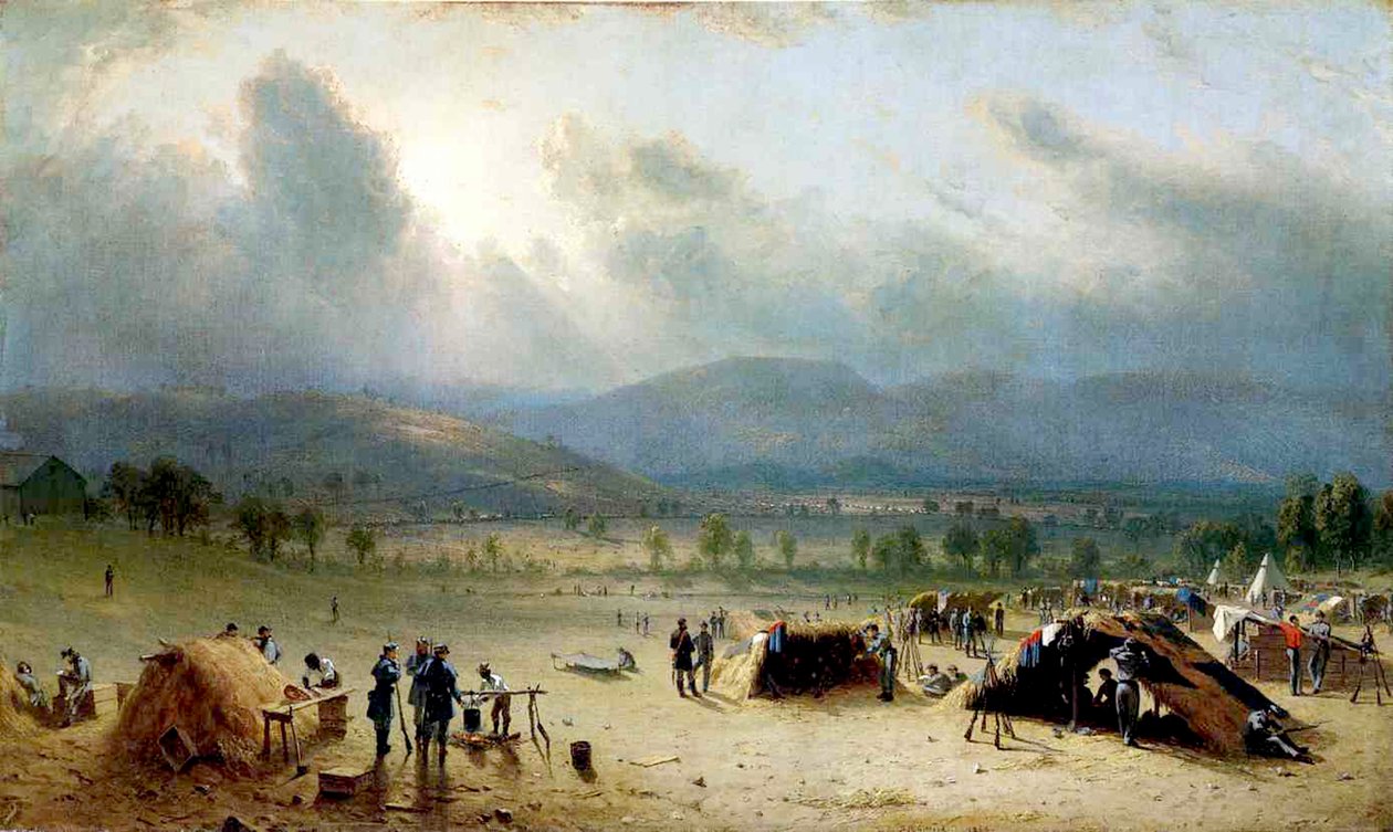 Le 7e régiment américain près de Frederick, Maryland, 1863 - Sanford Robinson Gifford