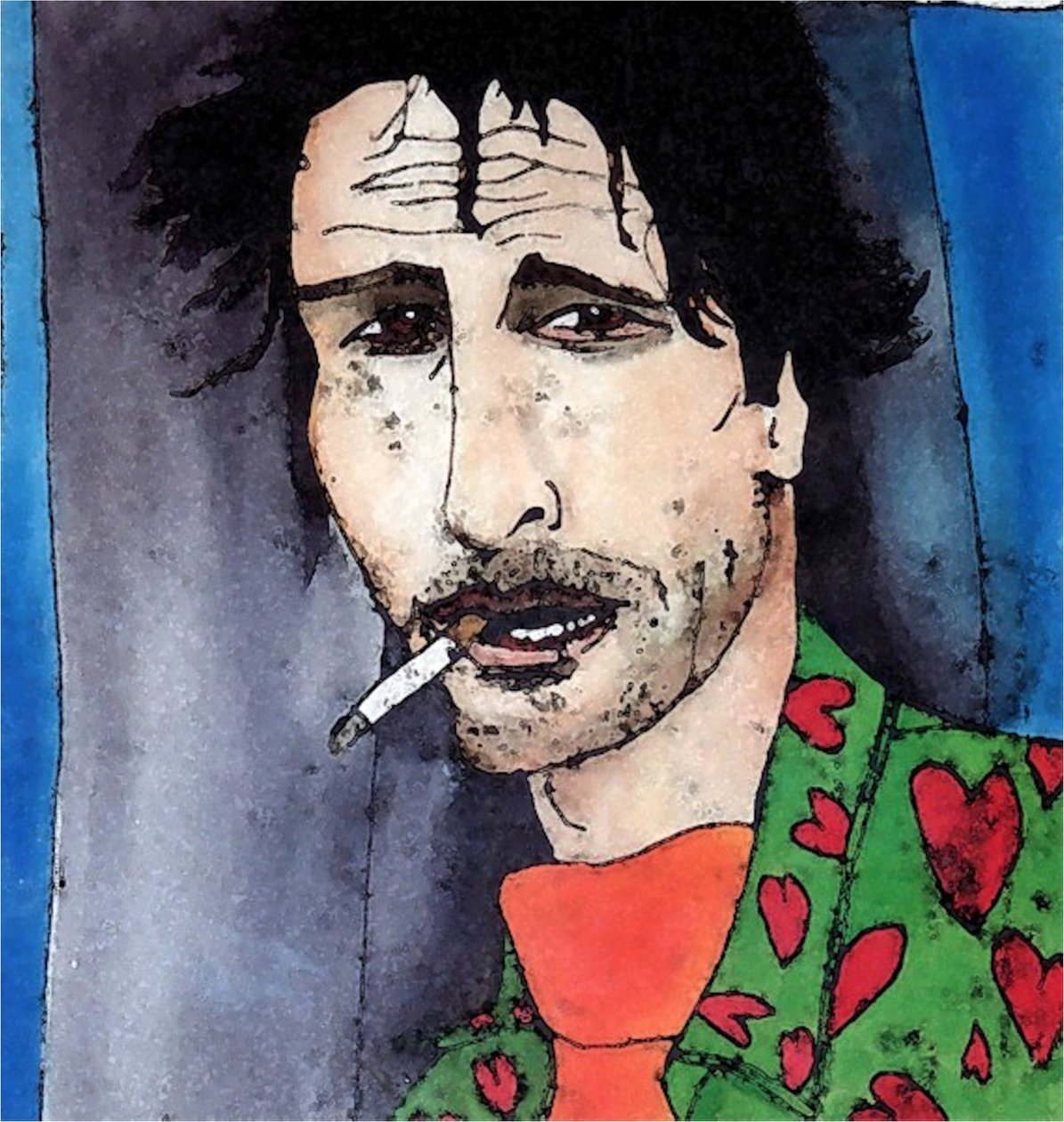 Homme avec cigarette, 2020 - Sarah Thompson Engels