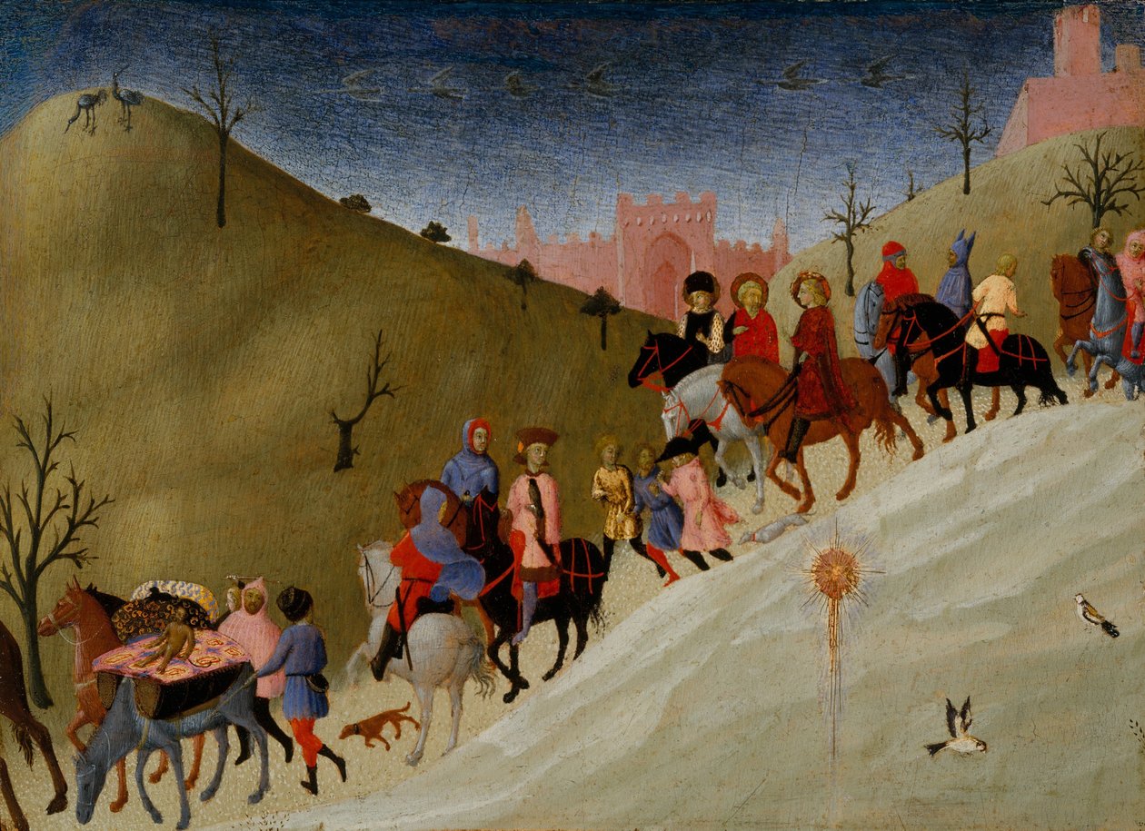 Le voyage des mages, c.1433-5 - Stefano Sassetta