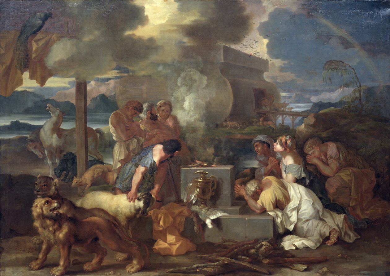 Le Sacrifice de Noé, c.1640 - Sébastien Bourdon
