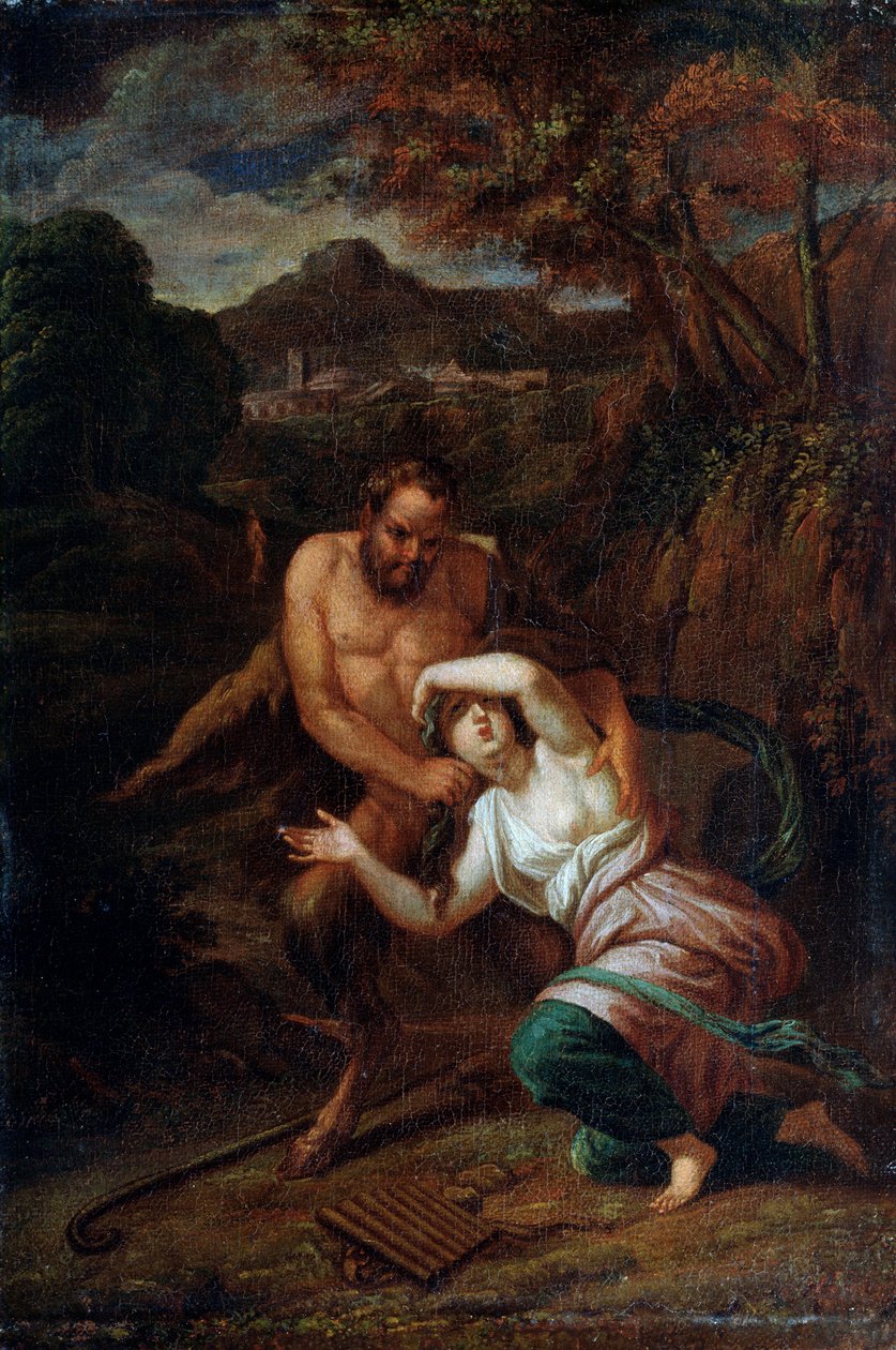 Pan et la nymphe Syrinx - Sébastien Bourdon