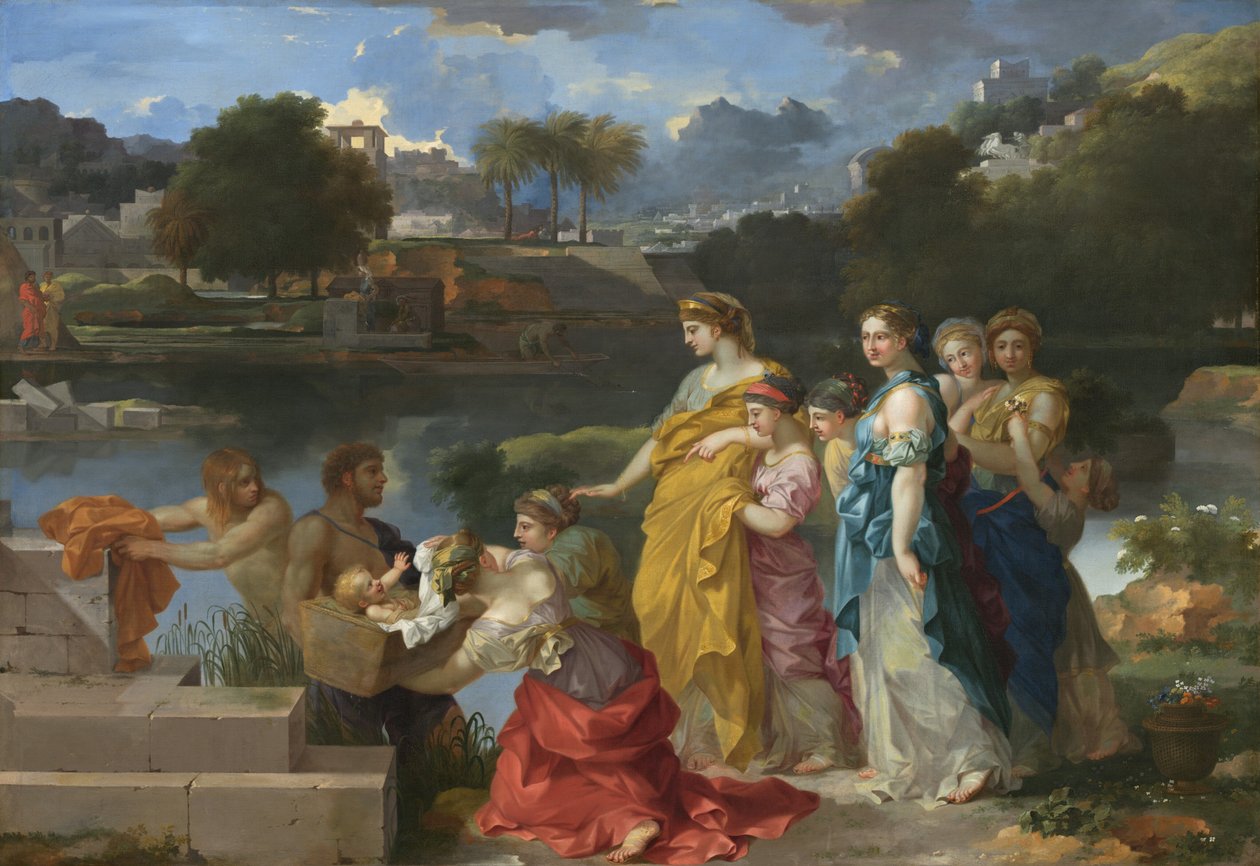La découverte de Moïse, c. 1655-1660 - Sébastien Bourdon