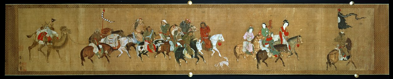 Un convoi de Mongols, Chinois - School Chinese