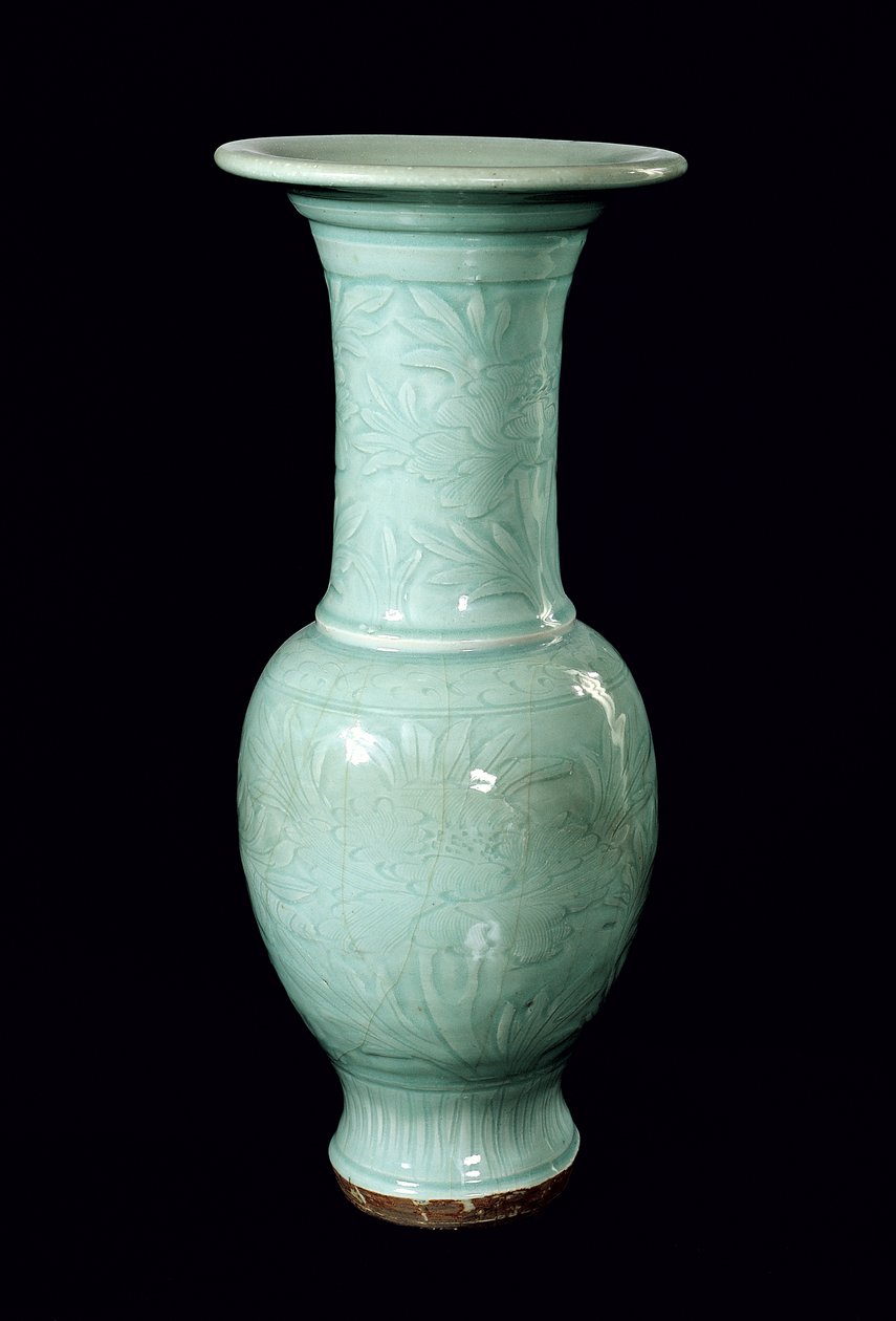 Vase céladon émaillé, Dynastie Yuan - School Chinese