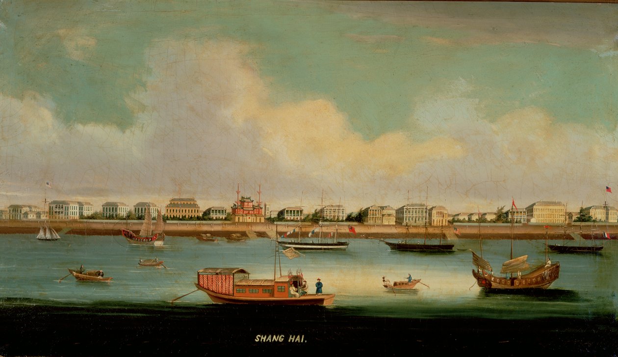 Shanghai, Chine (huile sur toile) - School Chinese