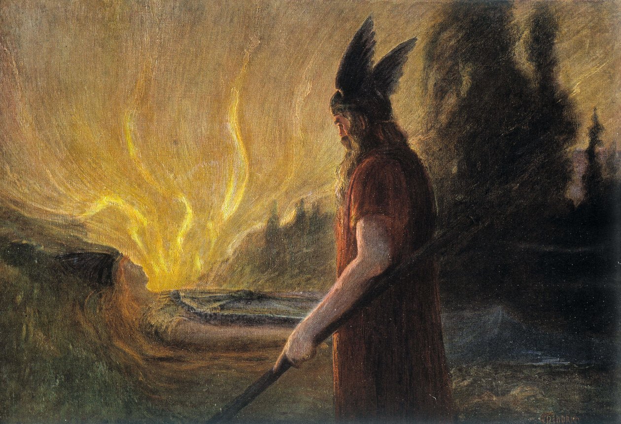 Dieu Odin, image allemande - School German