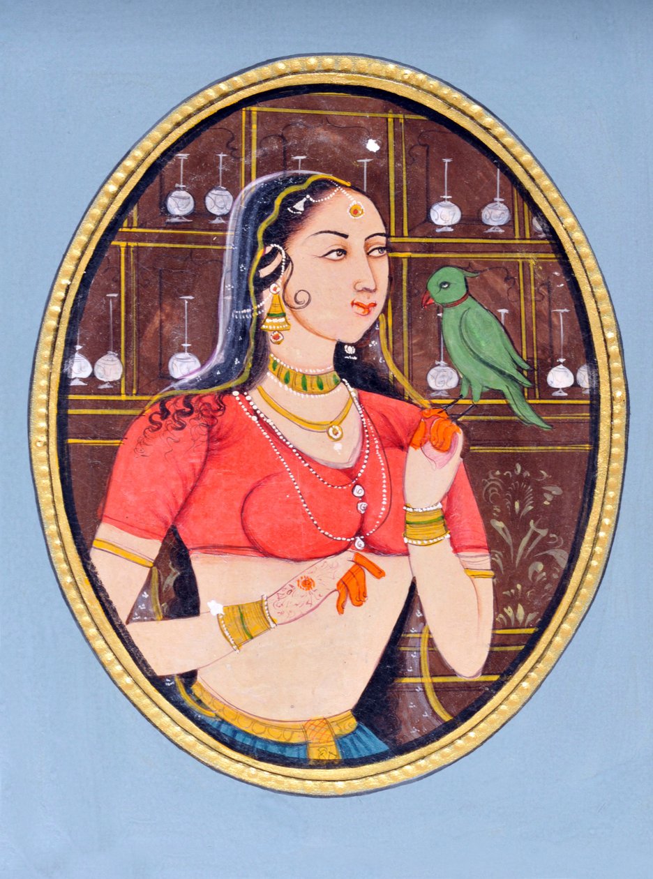 Peinture Miniature de Jodha Bai Inde Asie - School Indian