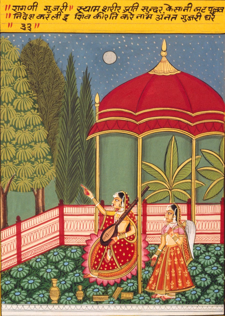 Peinture miniature sur papier, Gujri, école de Nathdwara - School Indian