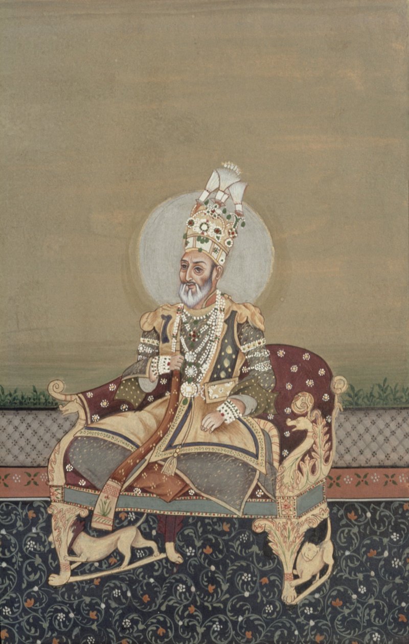 Portrait de Bahadur Shah II (1775-1862) - School Indian