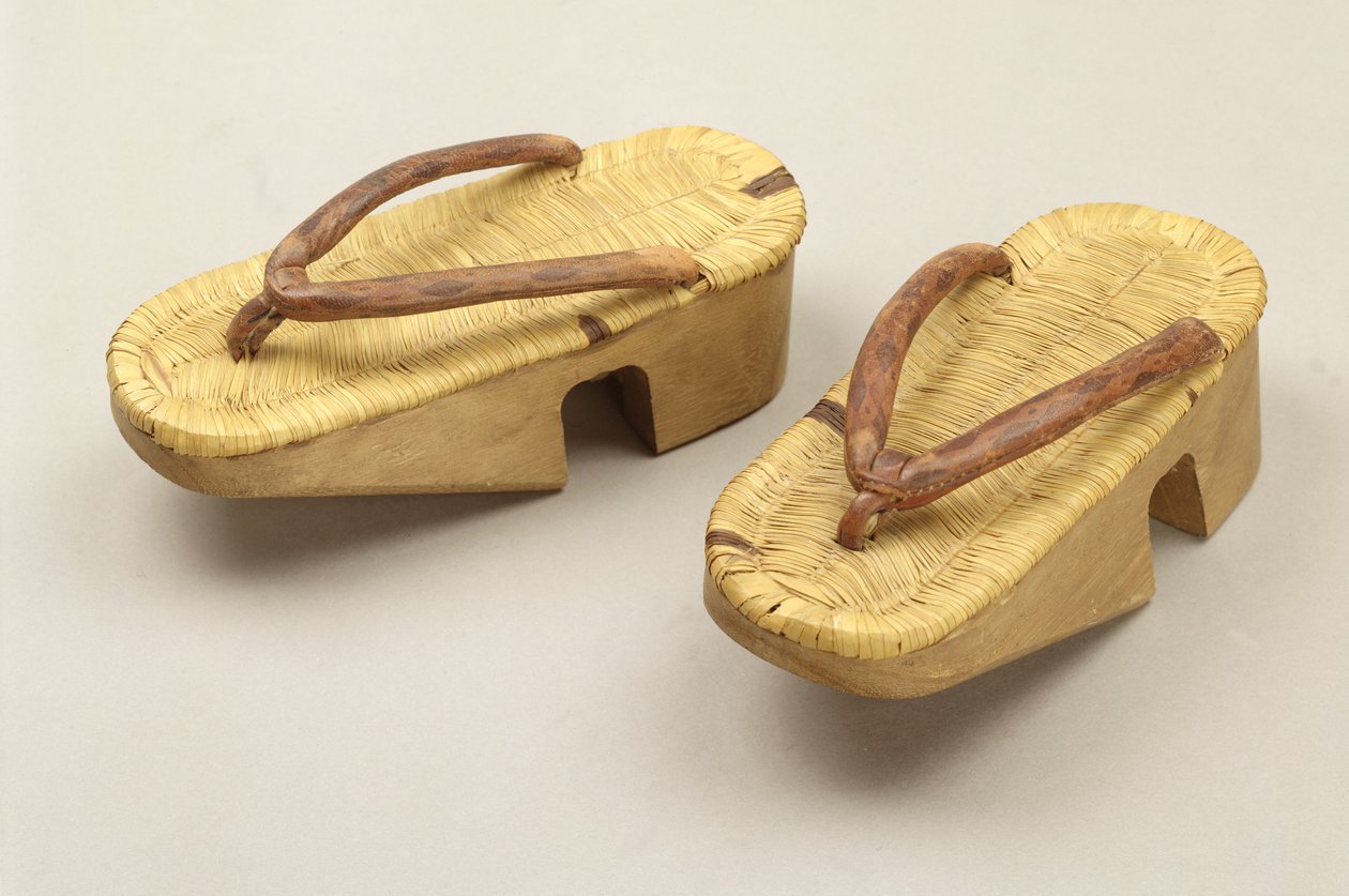 Geta de garçon (bois et cuir) - Japanese School