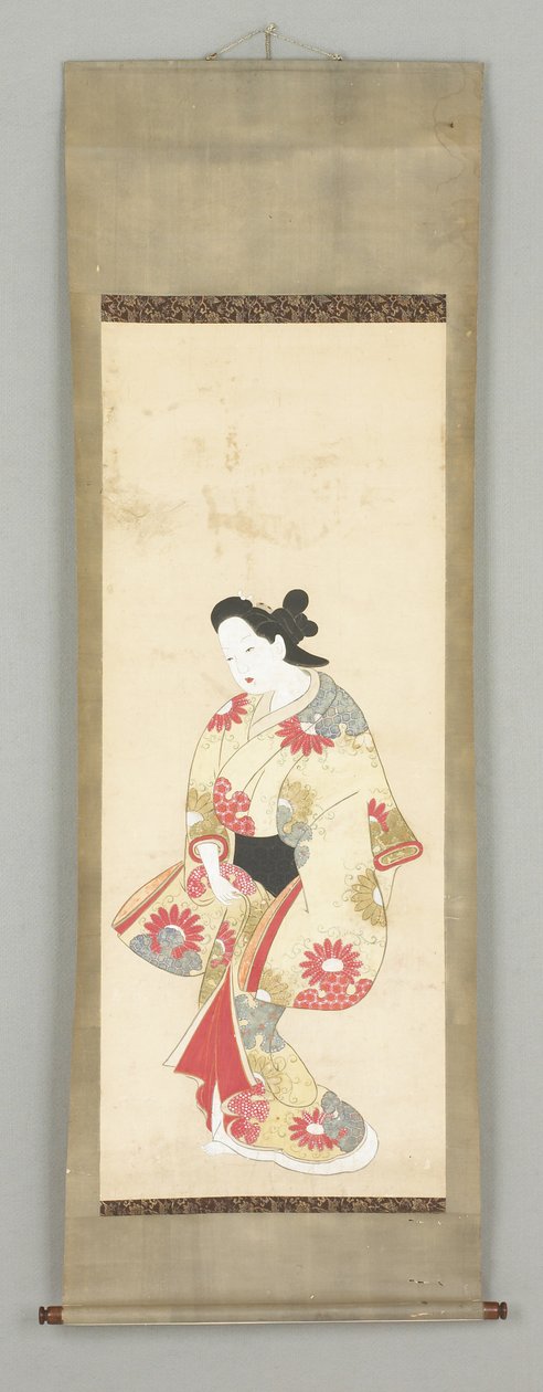 Figure féminine en robe fleurie - Japanese School