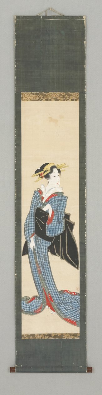 Figure debout en kimono - Japanese School