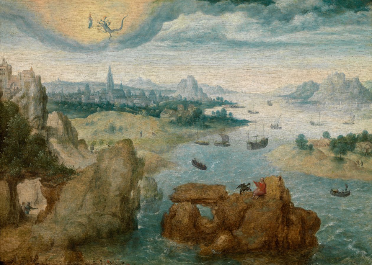 Saint Jean à Patmos - School Netherlandish