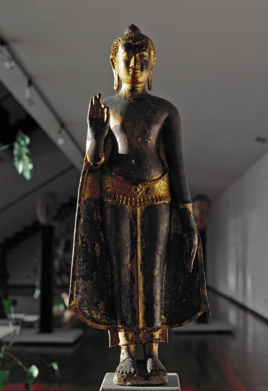 Style Lopburi : Bouddha abhyamudra - School Siamese