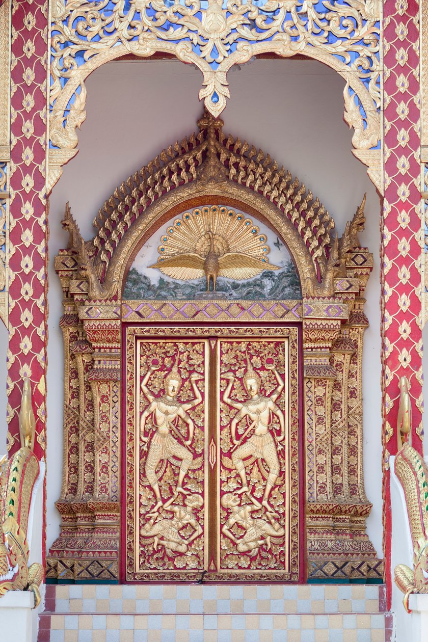 Porte du temple, Wat Phrathat Doi Suthep - School Thai