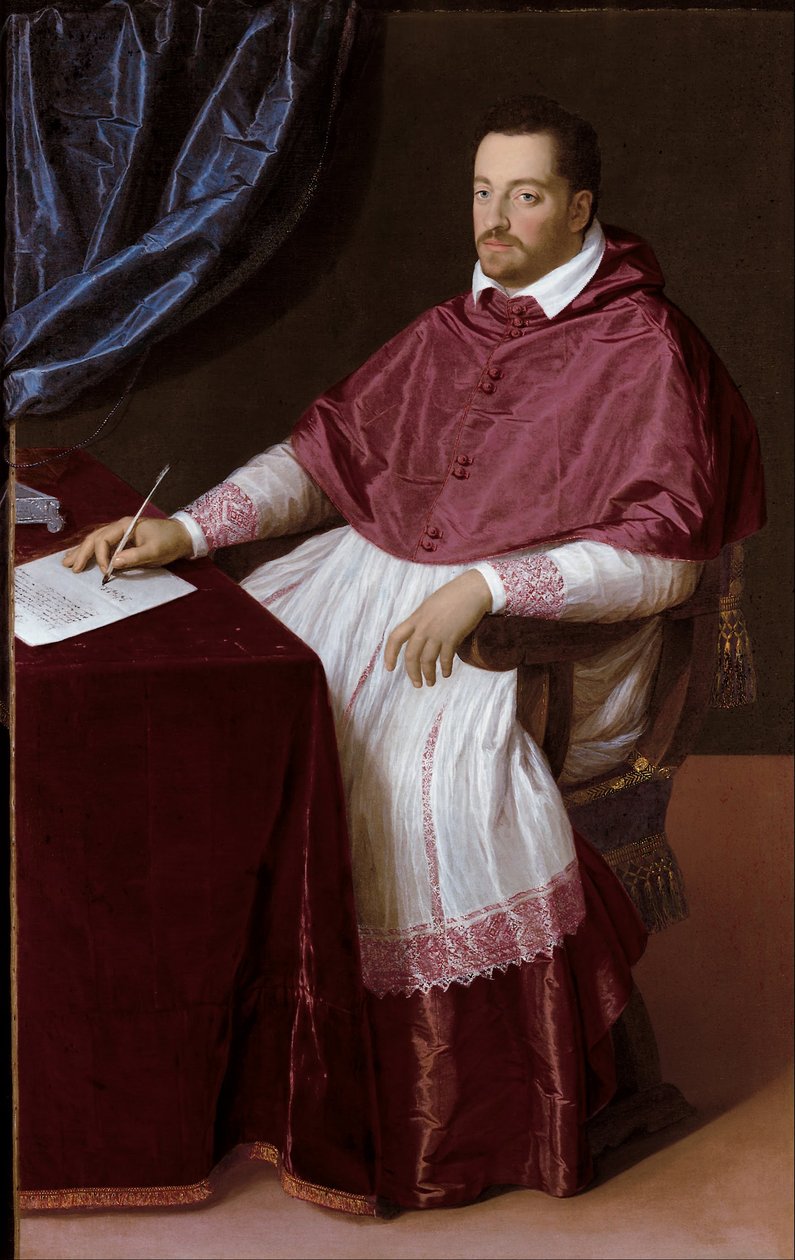 Cardinal Ferdinando de Medici, plus tard Grand-Duc Ferdinando I de Toscane - Scipione Pulzone