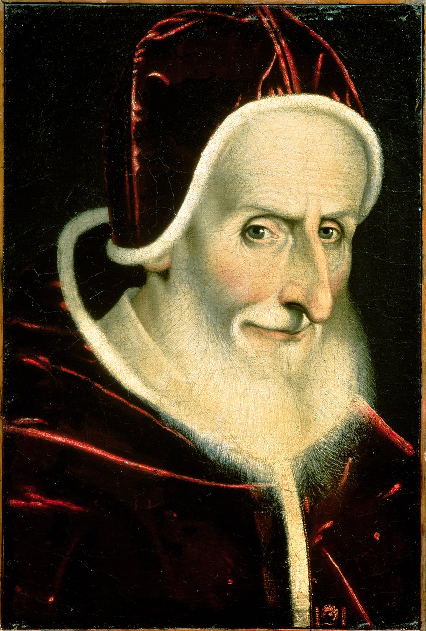 Portrait du Pape Pie V (Michele Ghislieri) (1504-72) 1576-80 - Scipione Pulzone