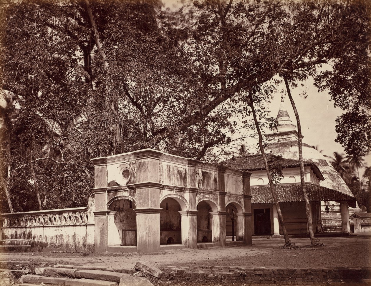 Temple bouddhiste, Kalani, c. 1880 - Scowen and Co.