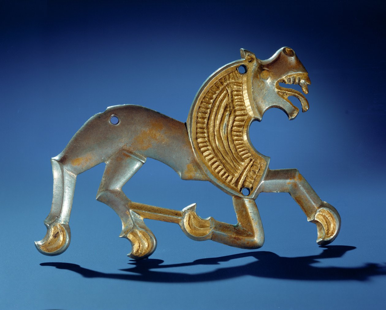 Lion, 6e-7e siècle av. J.-C. (argent doré) - Scythian