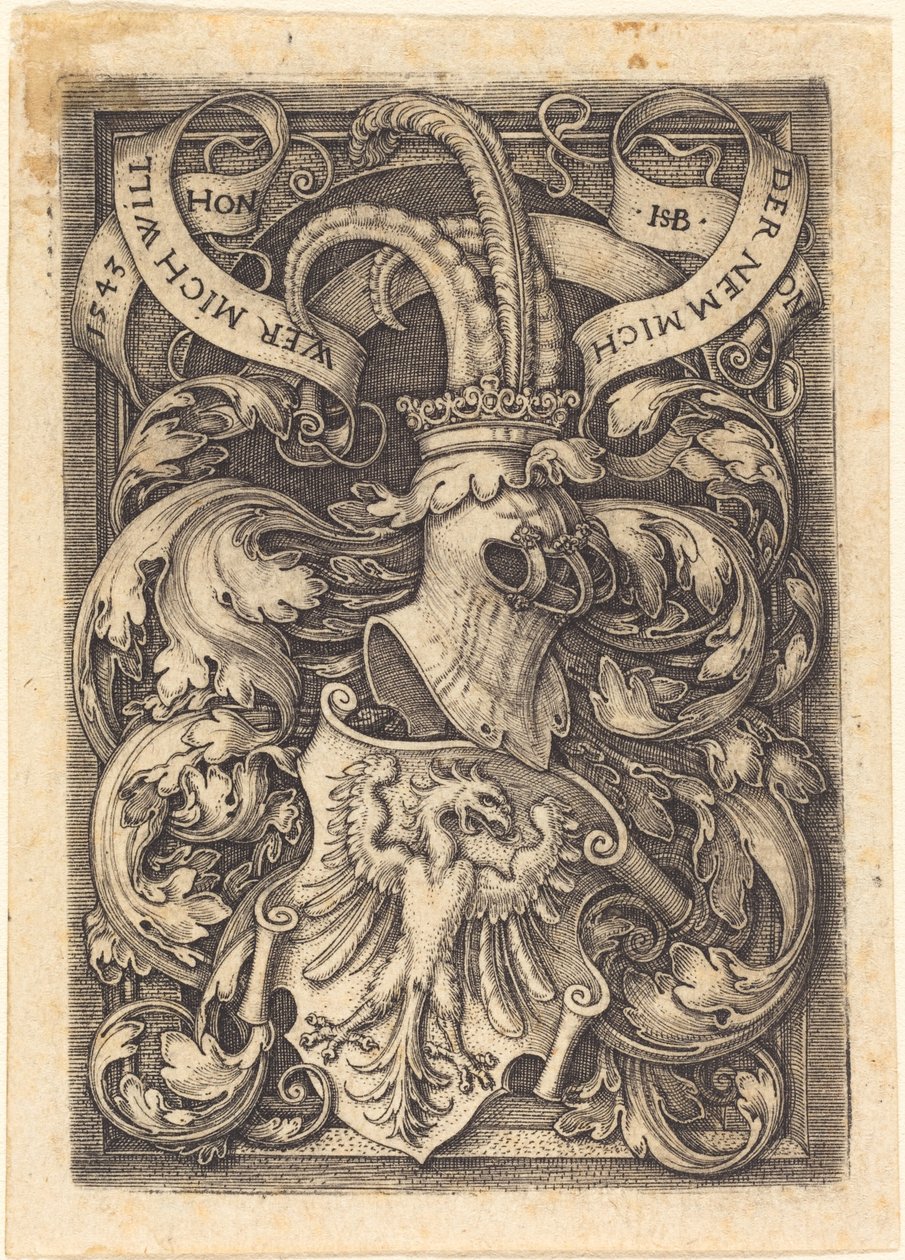 Blason avec un aigle - Sebald Beham