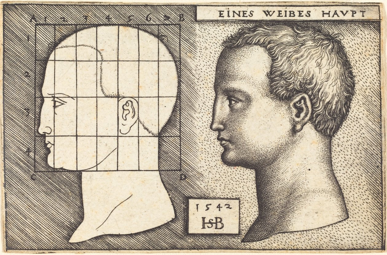 Tête de femme - Sebald Beham