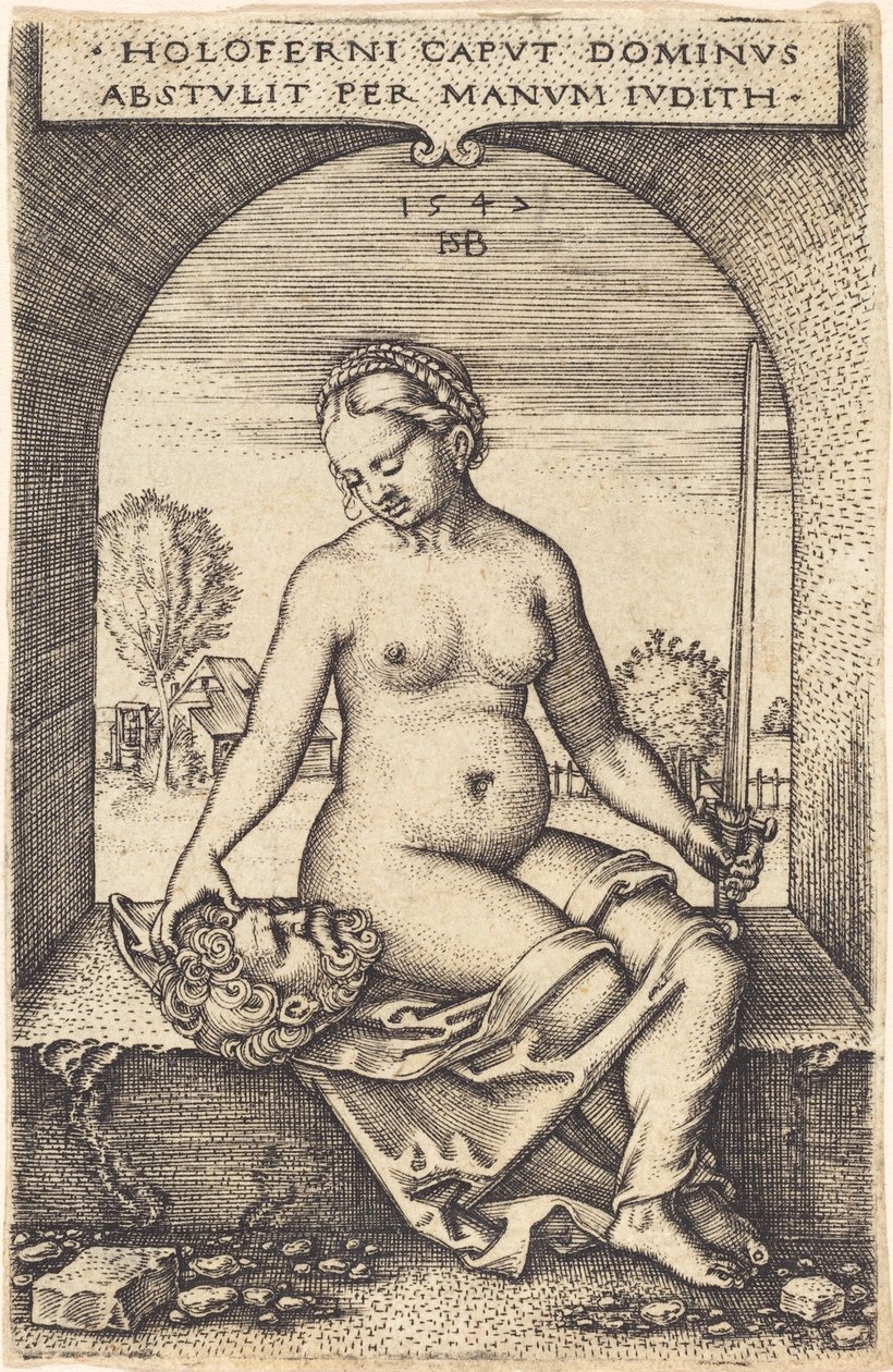 Judith assise à une fenêtre - Sebald Beham