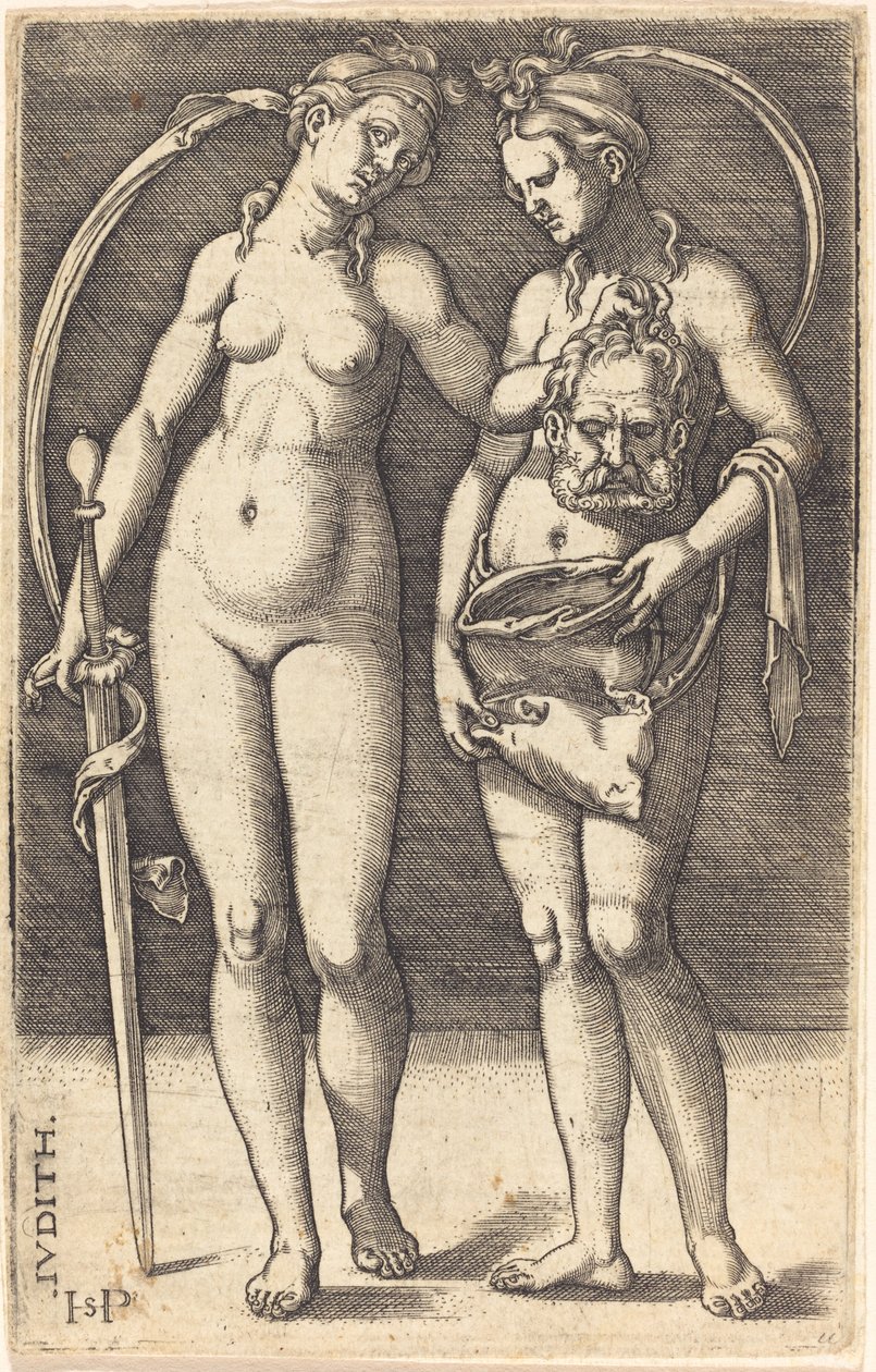 Judith et sa servante debout - Sebald Beham
