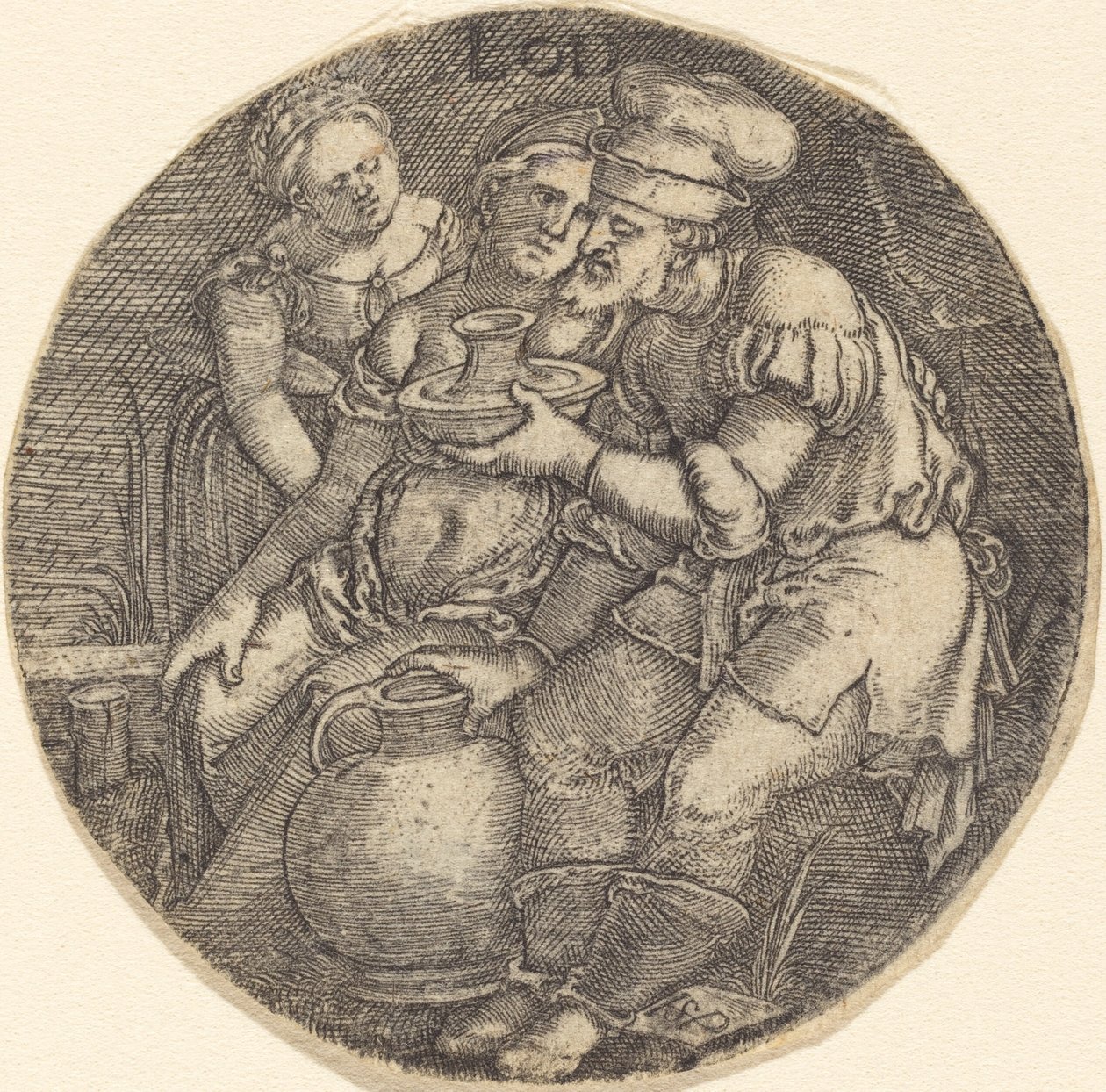 Loth et ses filles - Sebald Beham