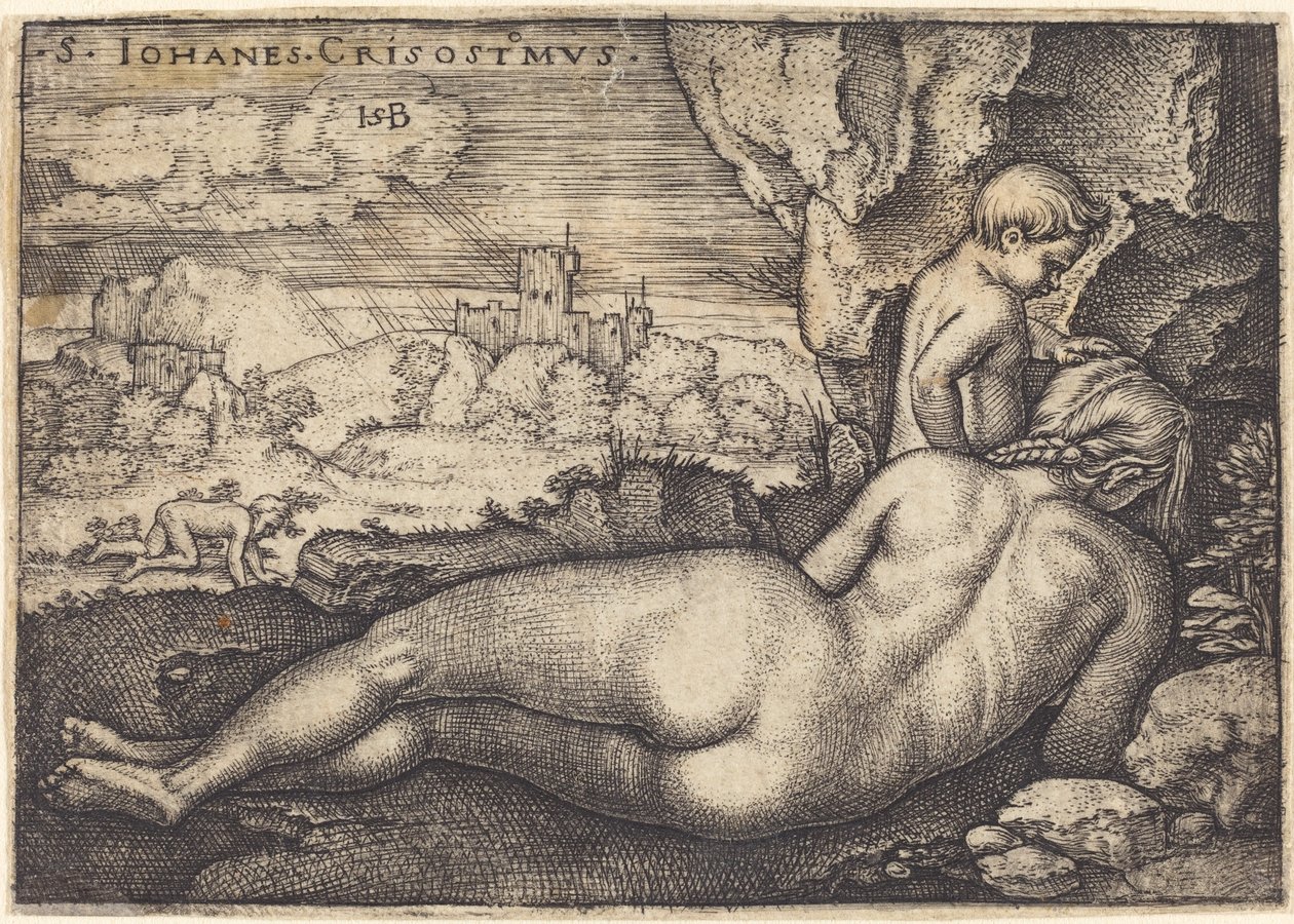 Pénitence de Saint Chrysostome - Sebald Beham