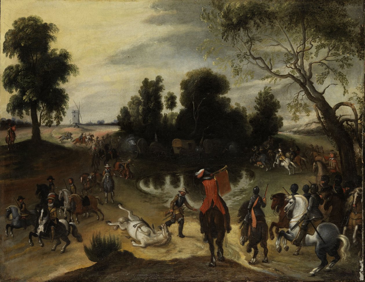 Paysage avec un vol - Sebastian Vrancx