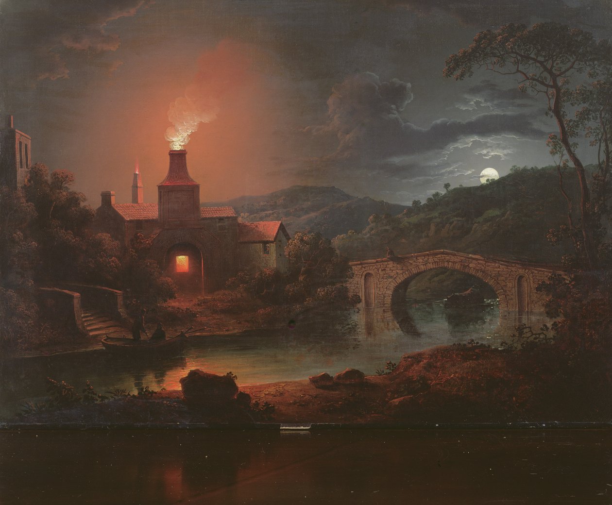 Une fonderie au clair de lune - Sebastian Pether