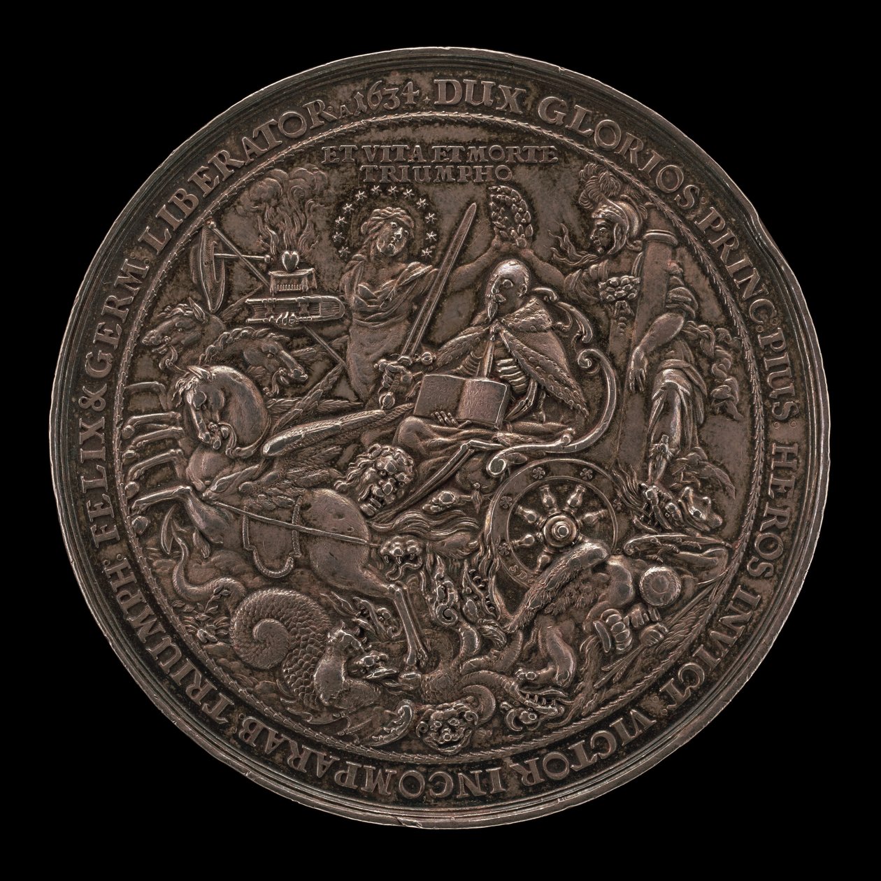 Triomphe du roi Gustave-Adolphe [verso], 1634 - Sebastian Dadler