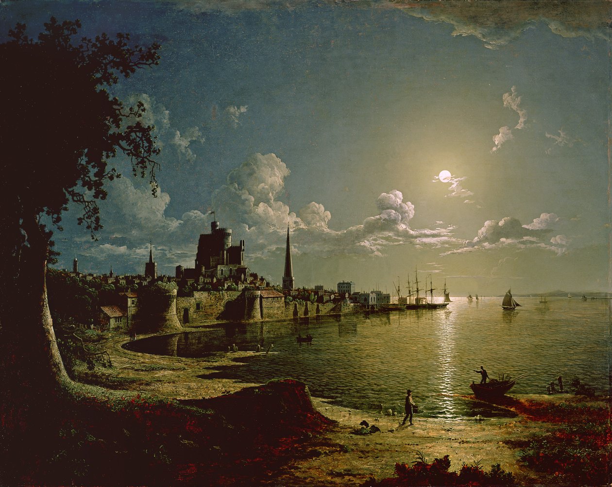 Scène au clair de lune, Southampton, 1820 - Sebastian Pether