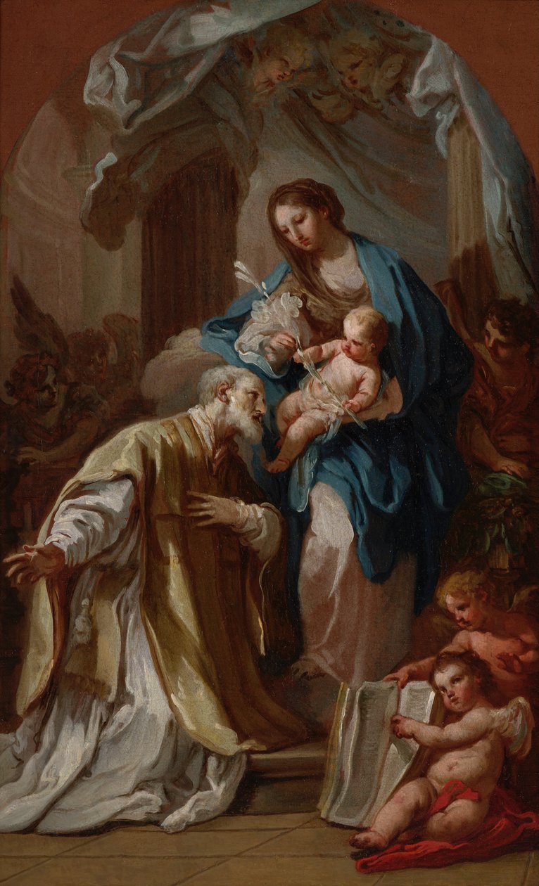 La Vierge apparaissant à Saint Philippe Neri - Sebastiano Conca