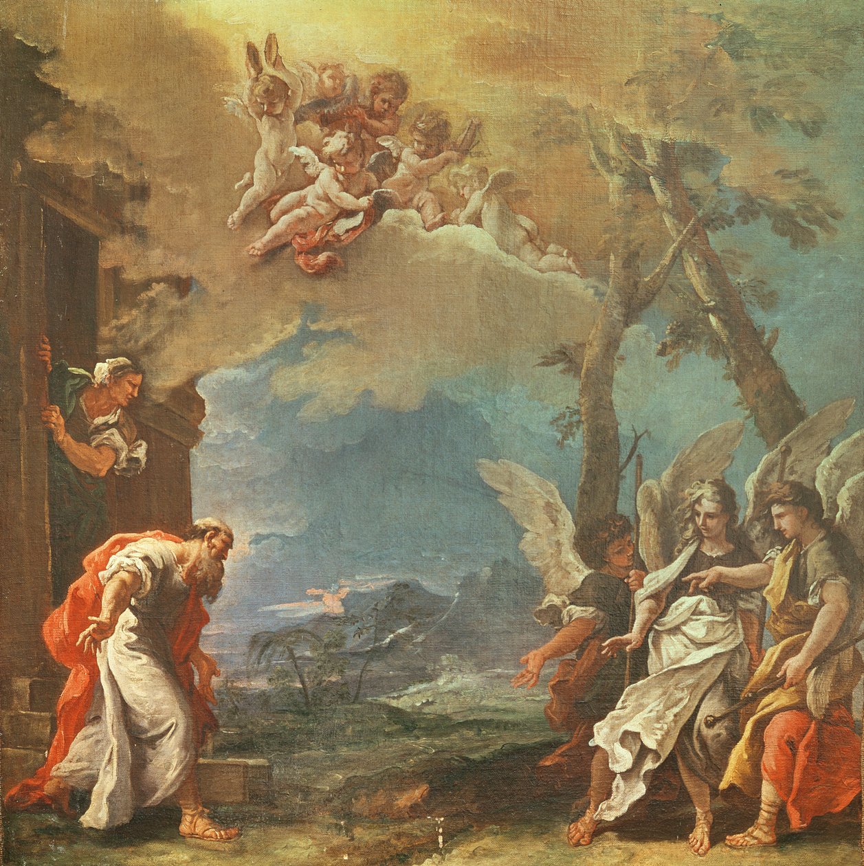 Abraham accueillant les anges, c.1695 - Sebastiano Ricci