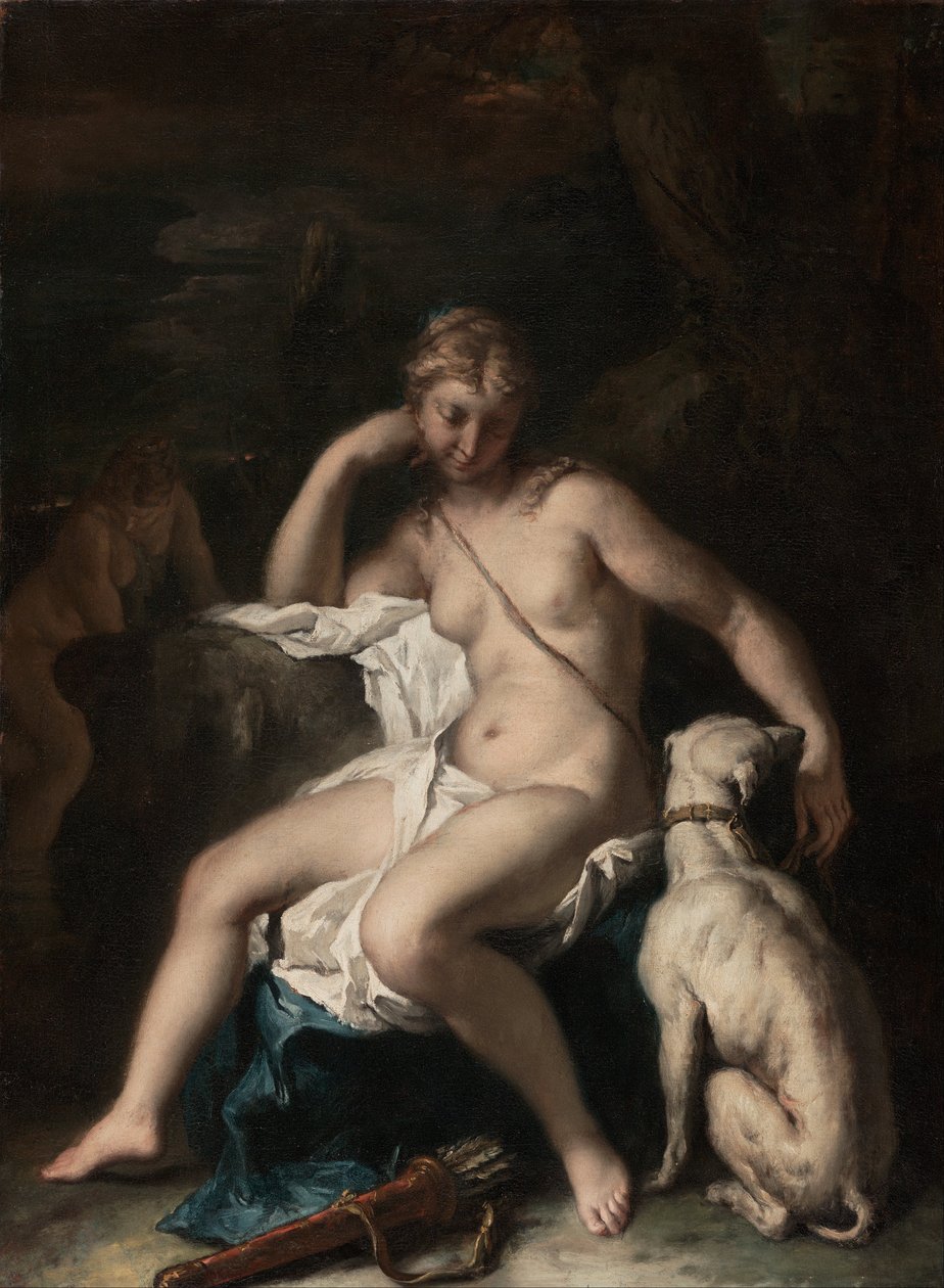 Diane et son chien - Sebastiano Ricci