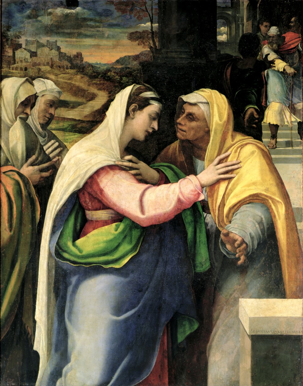 La Visitation, 1519 - Sebastiano del Piombo