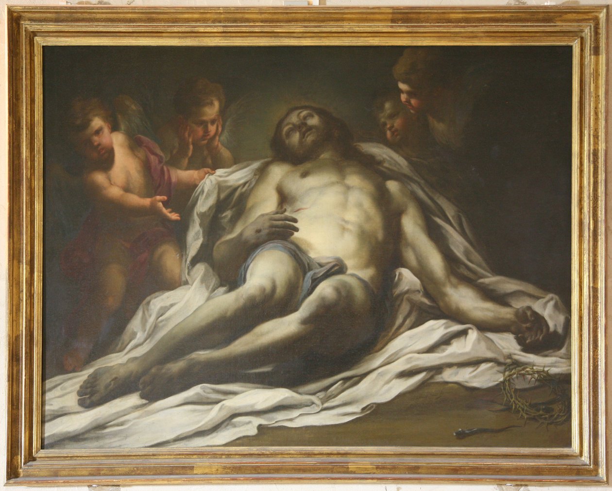 Français :  Le Christ mort - Sebastiano Conca