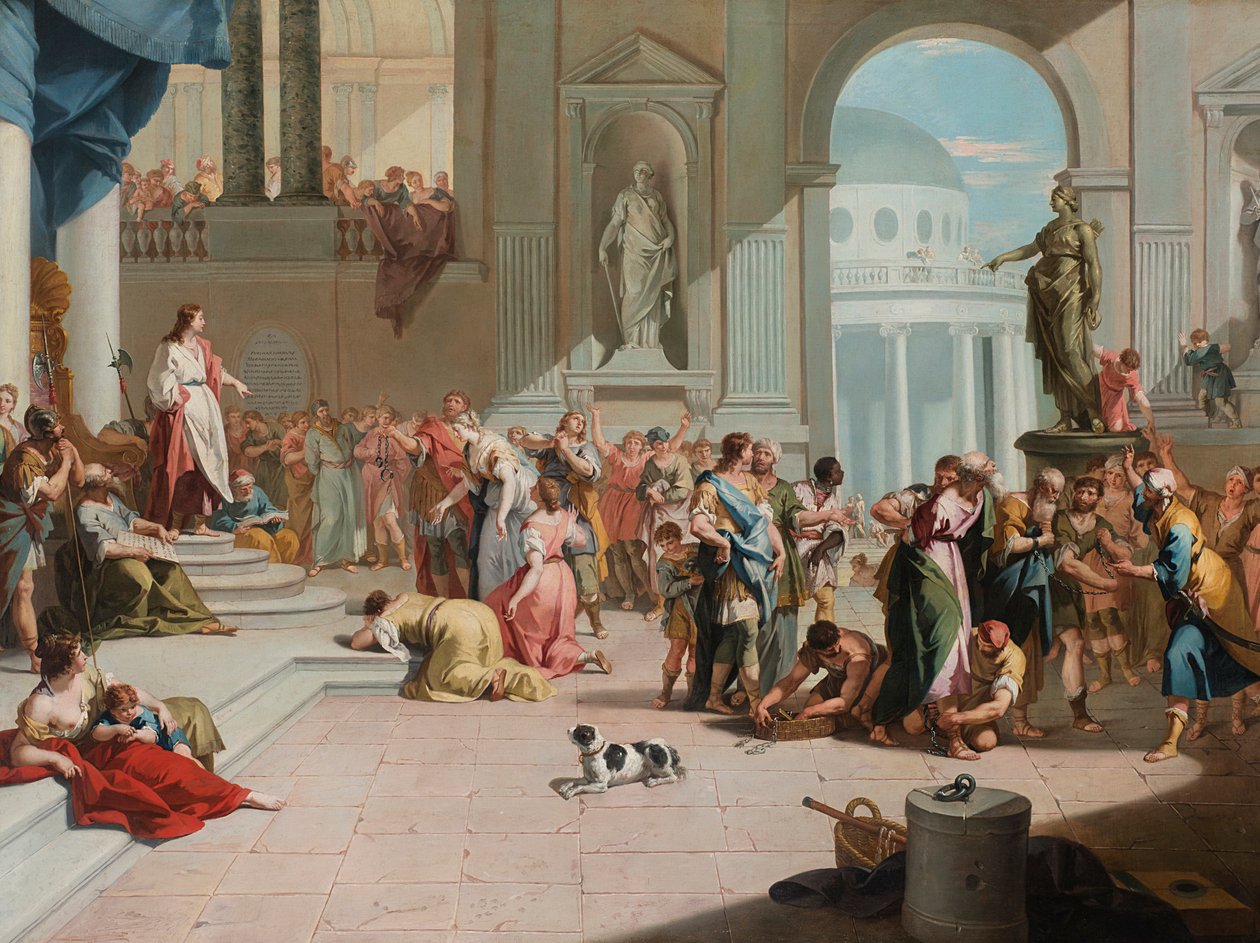 La libération de Suzanne par Daniel - Sebastiano Ricci
