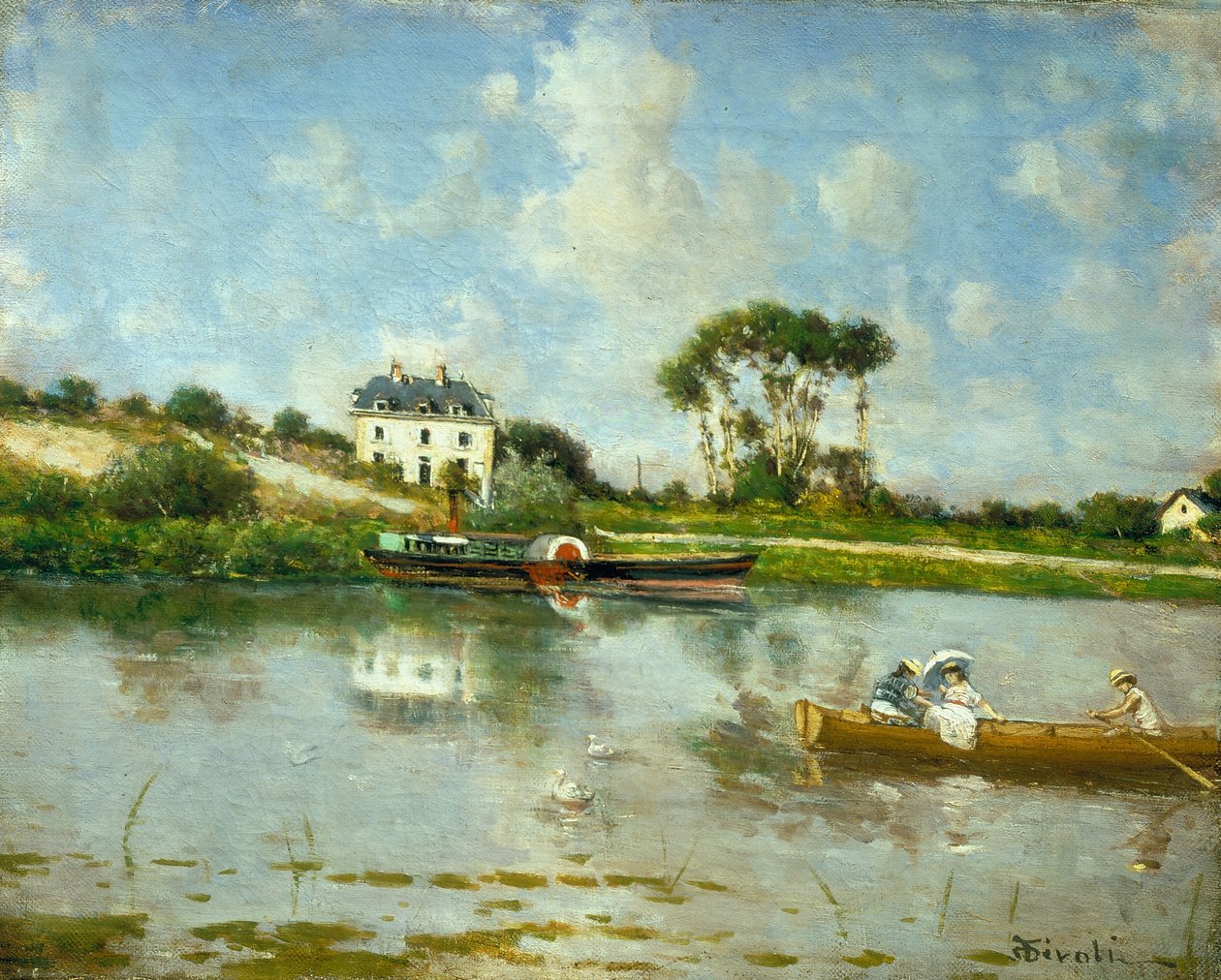 La Seine à Bougival - Serafino de Tivoli