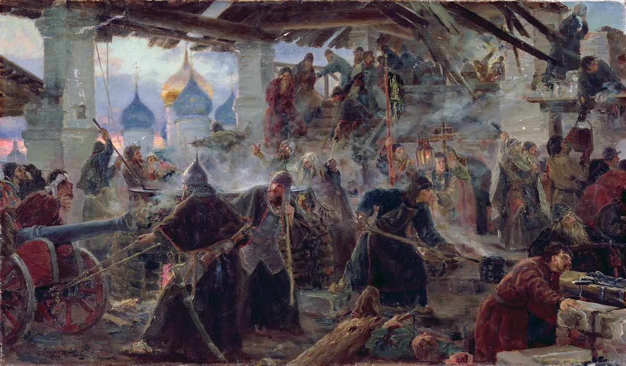 La défense du monastère de la Trinité de Serge à Zagorsk, 1892 - Sergei Dmitrievich Miloradovich