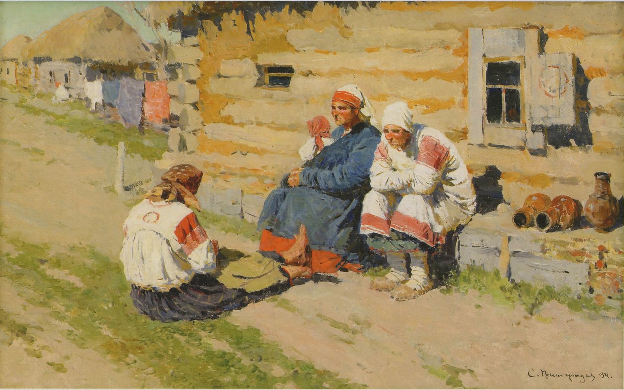 Attente au Soleil, 1894 - Sergei Arsenevich Vinogradov
